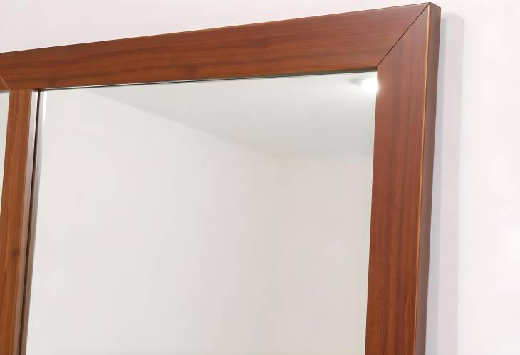 Modern FullLength Wood Mirror with Clean Lines